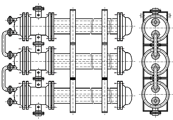 схема блочной компоновки теплообменников ттм