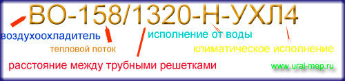 условное обозначение теплообменника во-158